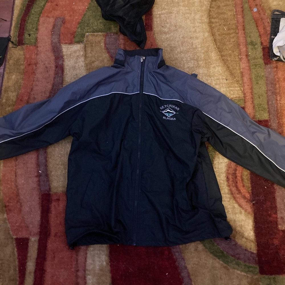 Black and gray windbreaker 3xl